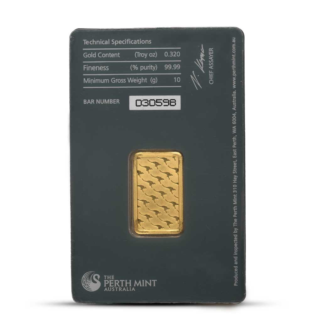 10 Gram Perth Mint Gold Bar (Classic Assay)