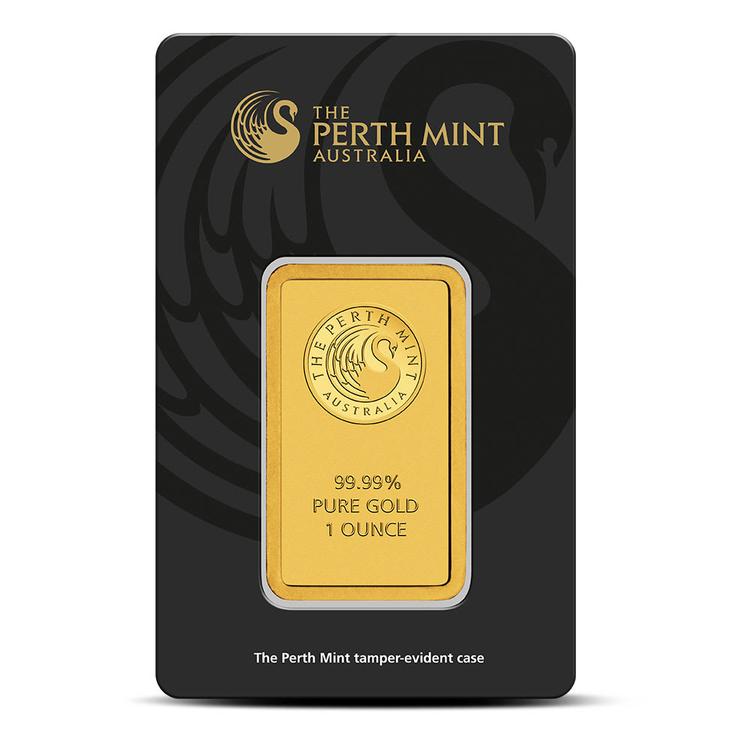 1 oz Perth Mint Gold Bar (New w/ Assay)