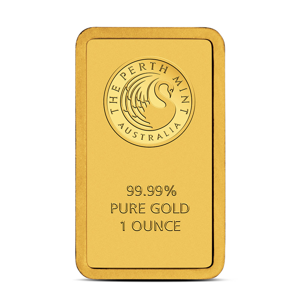 1 oz Perth Mint Gold Bar (New w/ Assay)