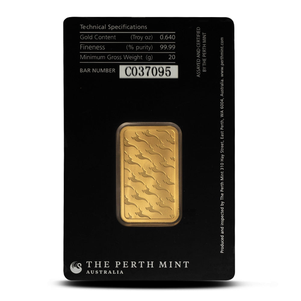 20 Gram Perth Mint Gold Bar (New w/ Assay)
