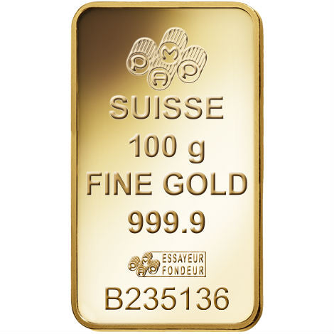 100 Gram PAMP Suisse Fortuna Gold Bar (New w/ Assay)